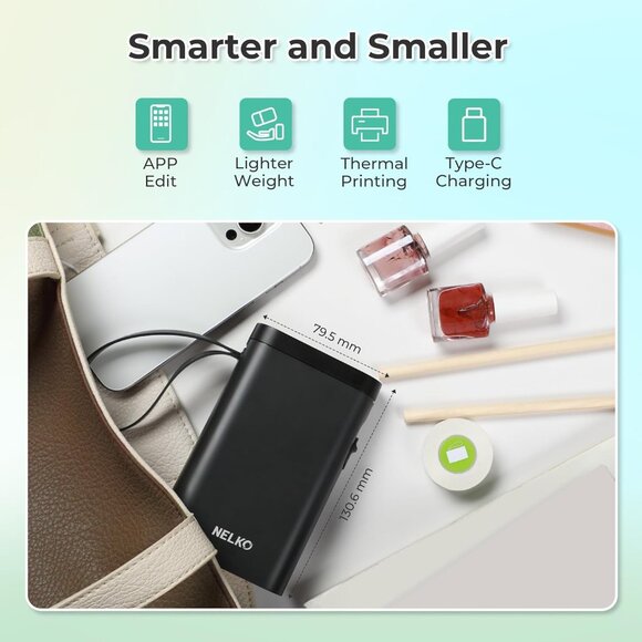 Label Maker Machine with Tape, P21 Bluetooth Label Printer, Wireless Mini Label - Picture 4 of 8